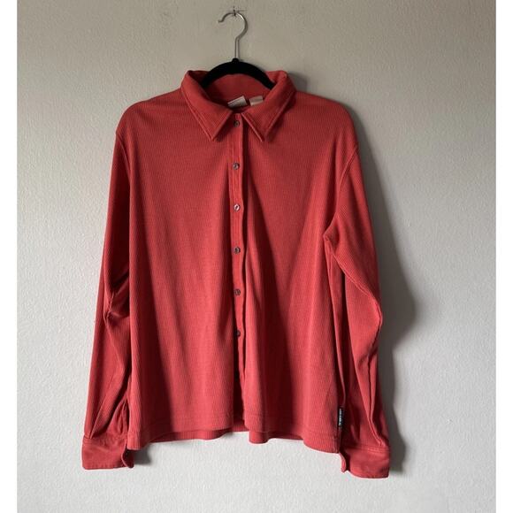 The North Face Tops - The North Face Women’s Size Large Ribbed Button Down Shirt Long Sleeve Casual